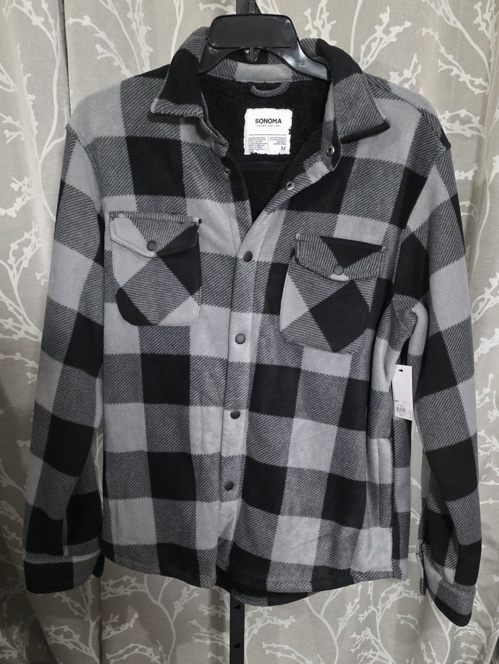 NWT Sonoma Goods For Life Men’s Arctic Fleece Black Medium